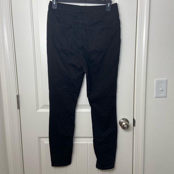 EUC Simply Vera Verawang‎ women’s black skinny fit leggings pull on pants large - Picture 4 of 7